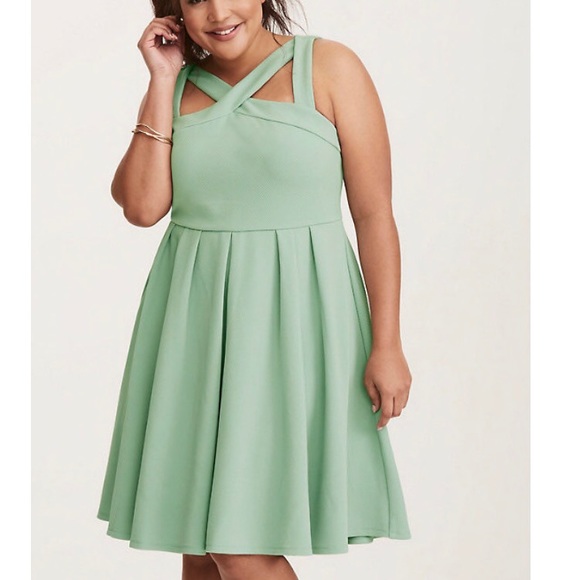 torrid Dresses & Skirts - Torrid cross front knit skater dress size 2X 18/20